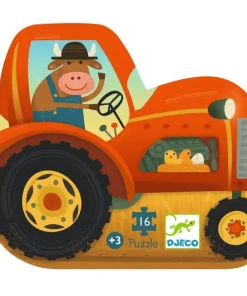 Pussel 16 bitar traktor