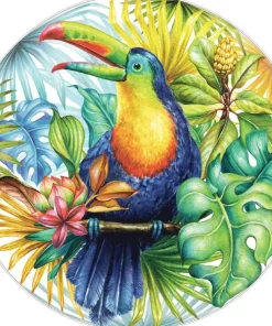 Pussel 1000 bitar Tropical Toucan, Round