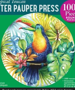 Pussel 1000 bitar Tropical Toucan, Round