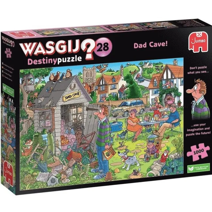 Pussel 1000 bitar Wasgij Destiny 28 : Dad Cave!