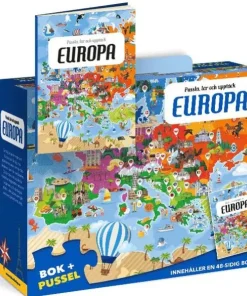 Pussel & bok - Lär och upptäck Europa