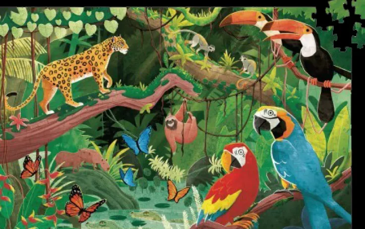Pussel & bok - Rädda planeten: Amazonas