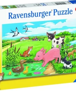 Pussel 2x12 bitar Baby Farm Animals