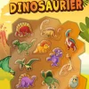 Pyssla och måla : Dinosaurier, med 3D klistermärken