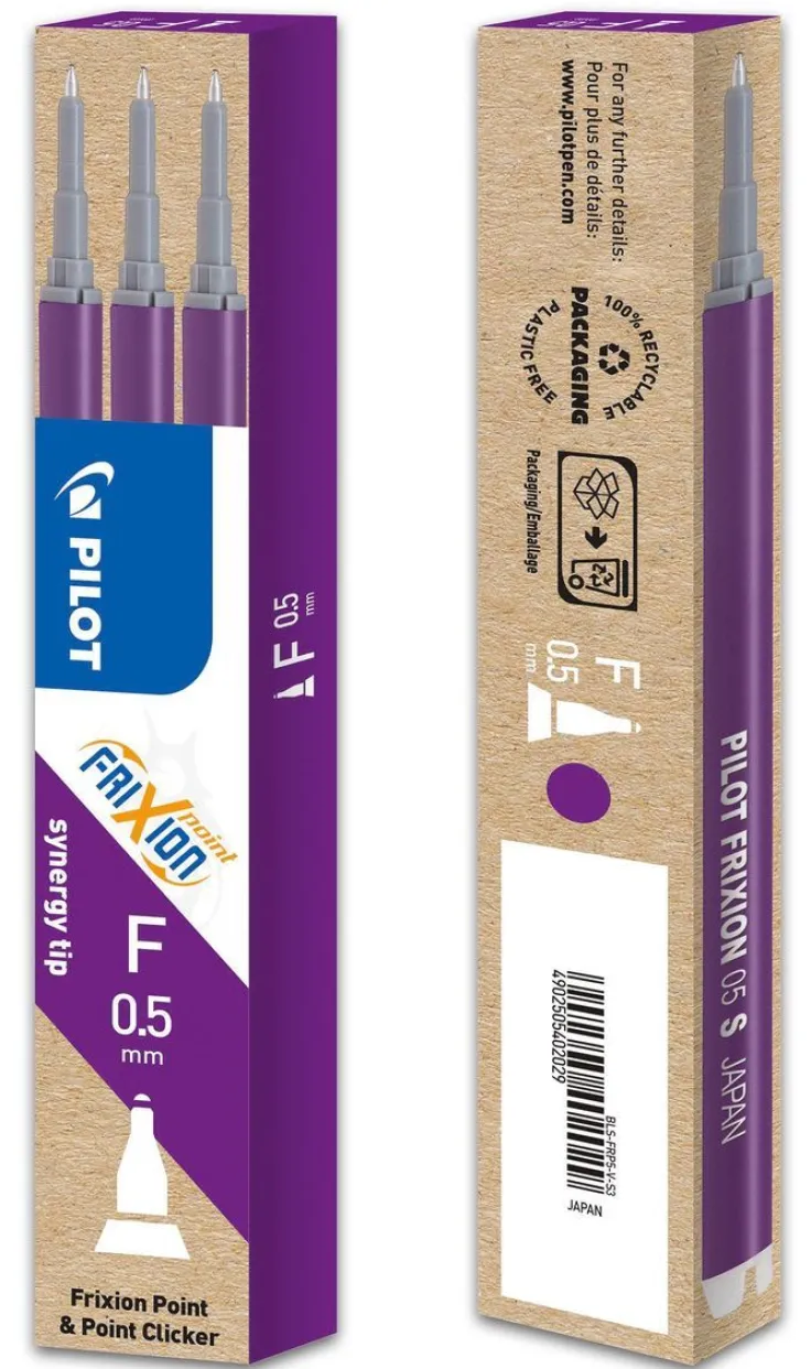 Refill Frixion Point 0,5 Synergy-Tip 3-pack violett