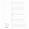 Register A4 1-12 plast grå