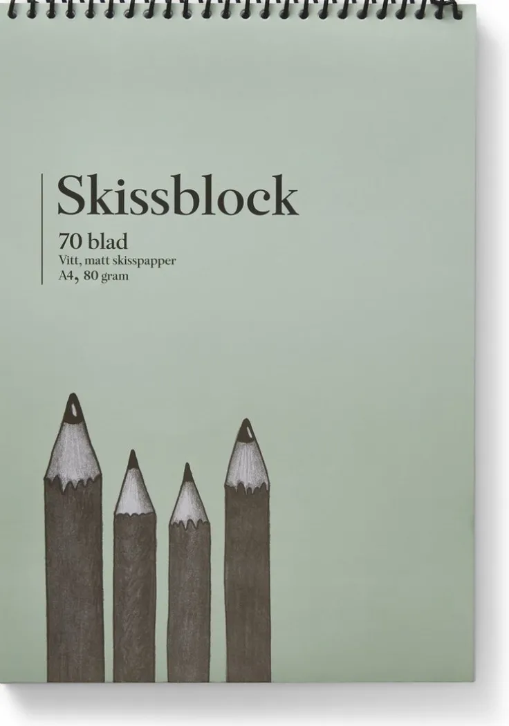 Skissblock A4 80g 70 blad