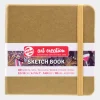 Skissbok 12x12cm Art Creation guld