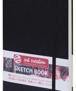 Skissbok 13x21cm Art Creation svart