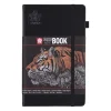 Skissbok 13x31cm Sakura svart papper