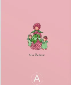 Skrivhäfte A5 Elsa Beskow Blomsterfesten rosa