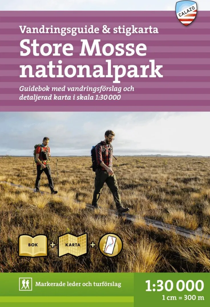 Stora Mosse nationalpark - vandringsguide och stigkarta