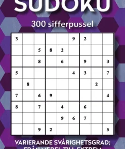 Sudoku : 300 sifferpussel - varierande svårighetsgrad; från medel till extrem