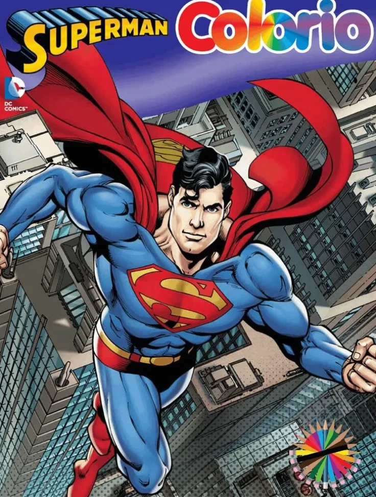 Superman - målarbok