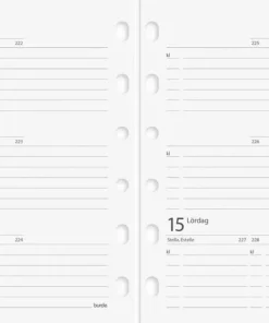 Systemkalender Compact konstläder svart
