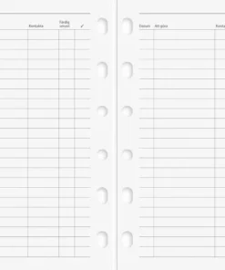 Systemkalender Compact skinn svart