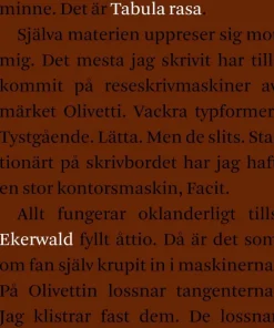 Tabula rasa : fragment av ett liv