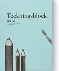 Teckningsblock A5 170g 40 blad