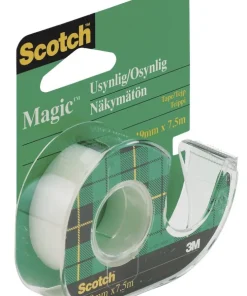 Tejp Scotch Magic med hållare 7,5m x 19mm transparent