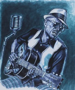 Tuschpenna PITT Artist Pen 8-pack blå The Blues