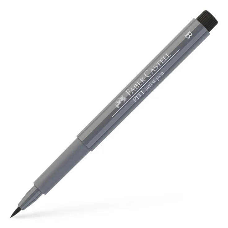 Tuschpenna PITT Artist Pen B kall mellangrå