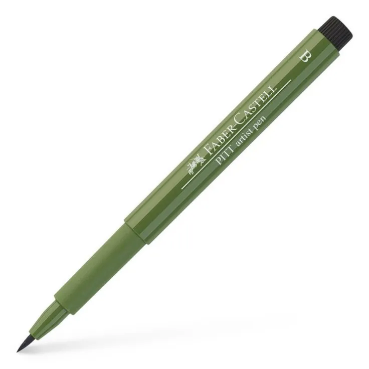 Tuschpenna PITT Artist Pen B militärgrön