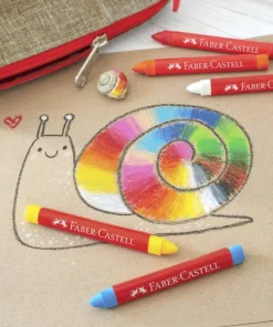 Vaxkrita Faber-Castell trekantig 12 färger