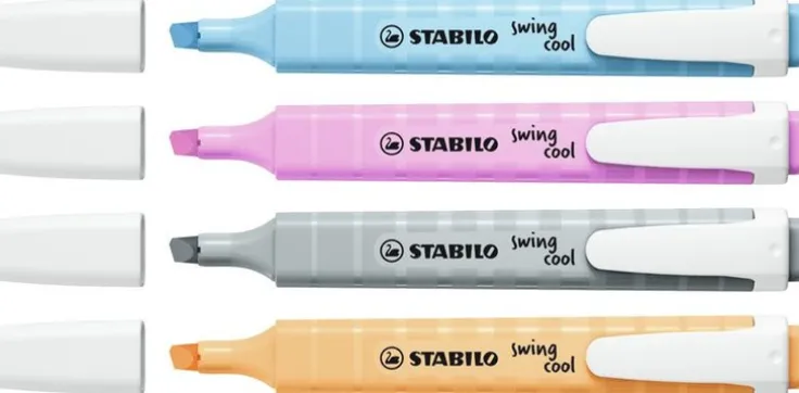 Överstrykningspenna Stabilo Swing Cool pastell 4 färger (Version 3)