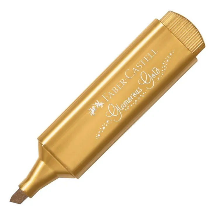 Överstrykningspenna Textliner 46 Metallic guld