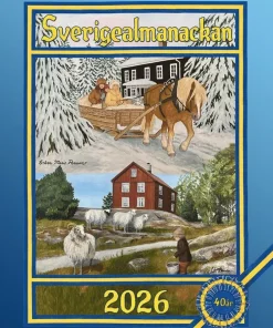 Väggkalender 2026 A3 Sverigealmanackan