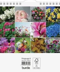 Väggkalender 2025 Blommor
