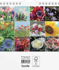 Väggkalender 2026 Blommor