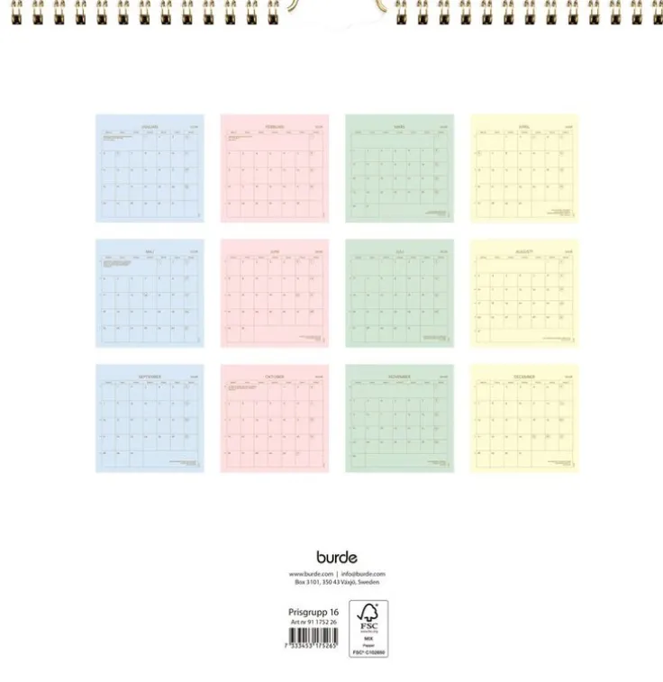 Väggkalender 2026 Color