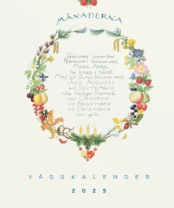 Väggkalender 2025 Elsa Beskow Årets saga