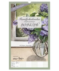 Väggkalender 2025-2026 familj Kajsa Hagelin