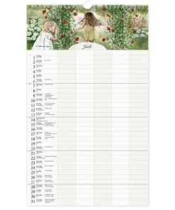 Väggkalender 2025-2026 familj Kajsa Hagelin