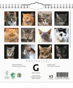 Väggkalender 2026 Grumpy Cats Mini