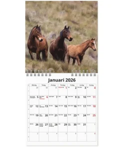 Väggkalender 2026 Hästar Mini