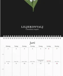 Väggkalender 2026 Illustrerad blomster