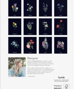 Väggkalender 2026 Illustrerad blomster