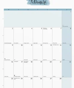Väggkalender 2026 Life Organizer