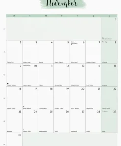 Väggkalender 2026 Life Organizer