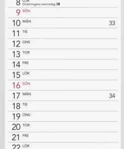 Väggkalender 2026 Lilla Miljökalendern Elegant