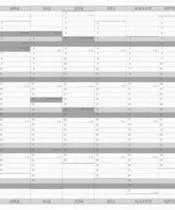 Väggkalender 2026 Årsplan 5/fp