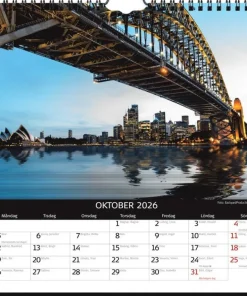 Väggkalender 2026 Skylines
