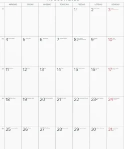 Väggkalender 2025 Stora Månadskalendern