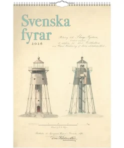Väggkalender 2026 Svenska fyrar