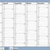 Väggkalender 2025-2026 Väggblad A4